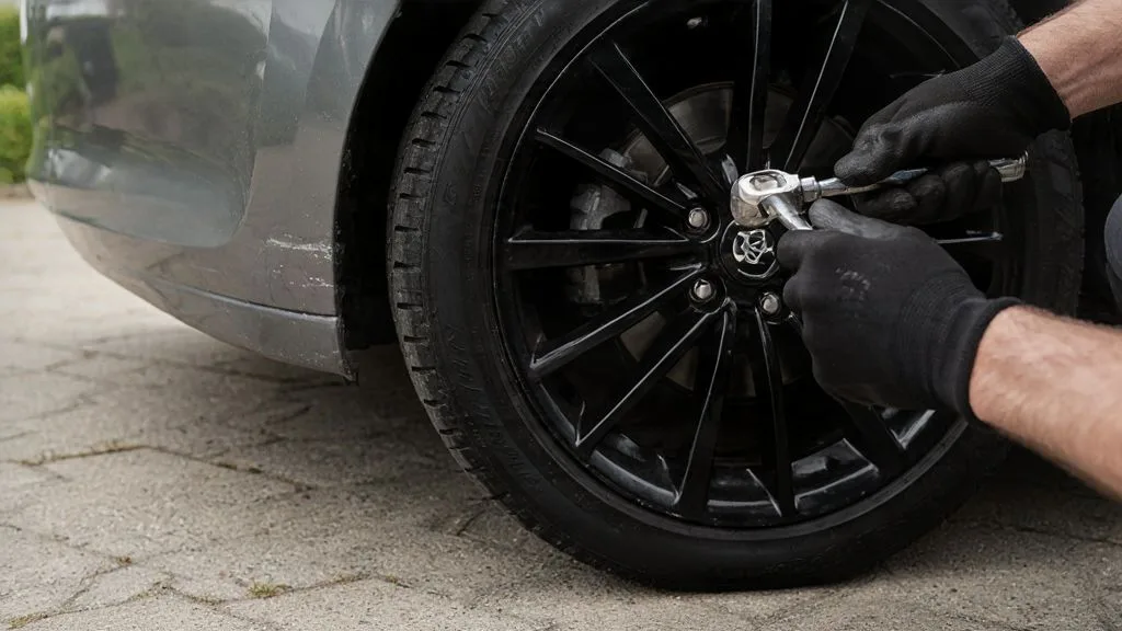 Removal socket on a locking wheel nut